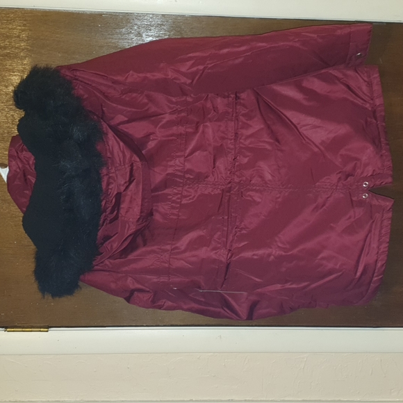 Ambiance outerwear burgundy coat - Picture 6 of 6